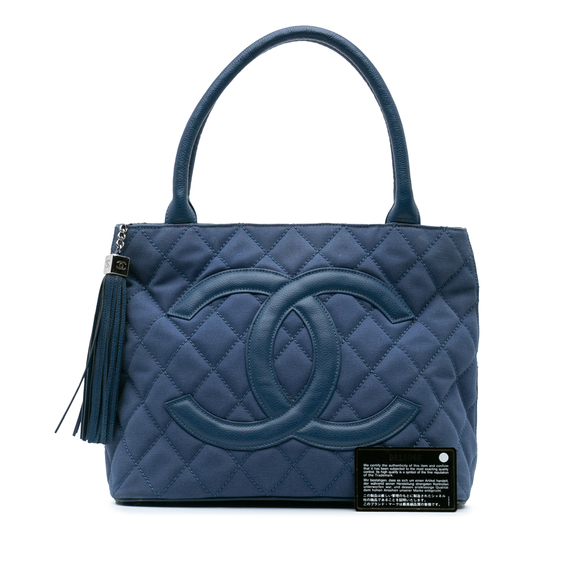 Pre-Loved Chanel Quilted Canvas and Caviar Tassel Tote - Picture 9 of 9